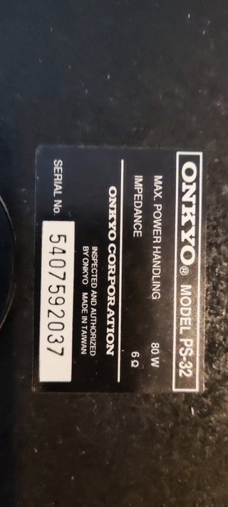 Pareja de Altavoces ONKYO 80W 6Ω Negros