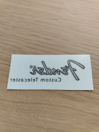 Decal Fender Telecaster - Sistema Mirror Transfer
