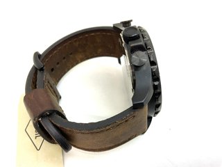Reloj Fossil JR1487 Cronógrafo Piel Negro Marrón