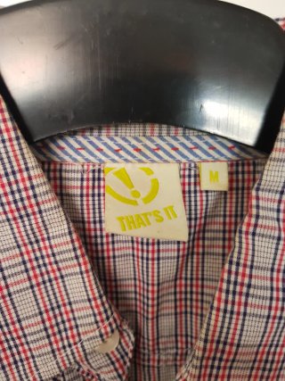 Camisa cuadros manga corta Talla M