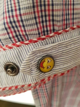 Camisa cuadros manga corta Talla M