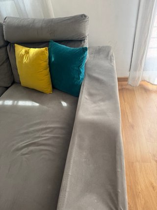 Sofá reclinable eléctrico 3 plazas gris