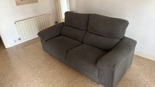 Sofá 3 plazas extensible gris