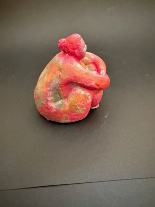 Figure di cemento fatte e dipinte a mano