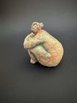 Figure di cemento fatte e dipinte a mano