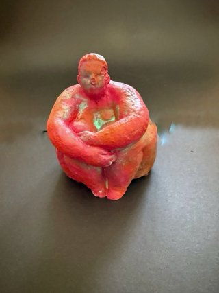 Figure di cemento fatte e dipinte a mano