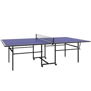 Mesa de Ping-Pong Plegable con 4 Ruedas Red Azul