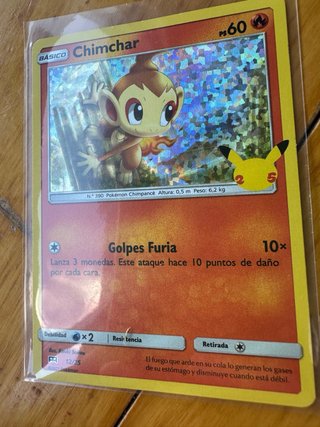 Pack 10 Cartas Pokémon 25 Aniversario