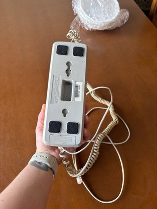 Teléfono vintage beige/gris