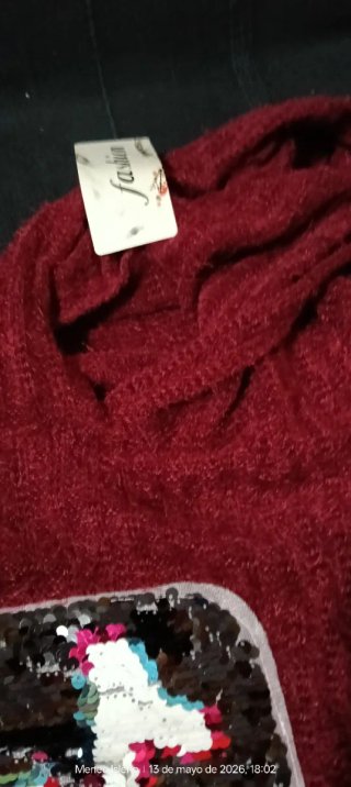 Jersey niña 7 años nuevo con lentejuelas
