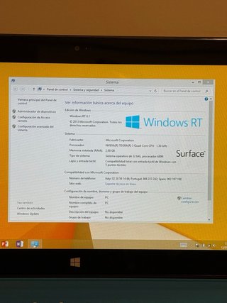 Microsoft Surface RT 64GB con Teclado Azul