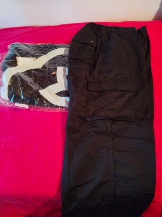 Pantalón de trabajo textil-r azul marino