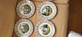 Lote 10 Platos Antiguos Creil et Montereau S.XIX