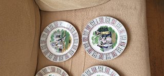 Lote 10 Platos Antiguos Creil et Montereau S.XIX