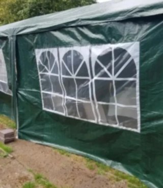 Carpa 6x3m Impermeable con 4 Paredes
