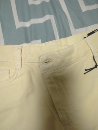 Zara Bermudas Vaqueras Mujer Amarillas Talla 38