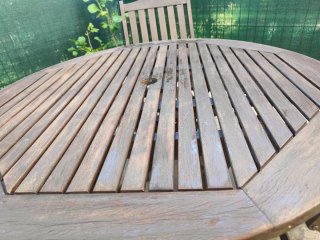 Conjunto Mesa y Sillas Terraza Plegable Madera