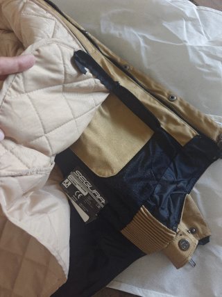 Chaqueta motera Segura Beige