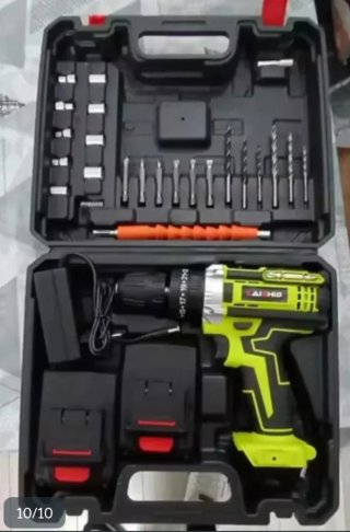 Taladro Atornillador 21V + 2 Baterías + 24 Accesor