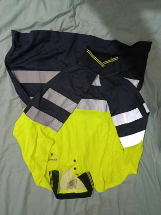 Camisa de trabajo manga larga reflectante