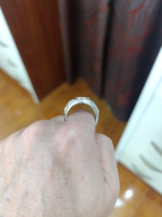 Sello de plata ovalado