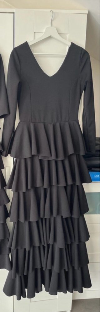 Abiti Flamenco Neri in Lycra Taglia S