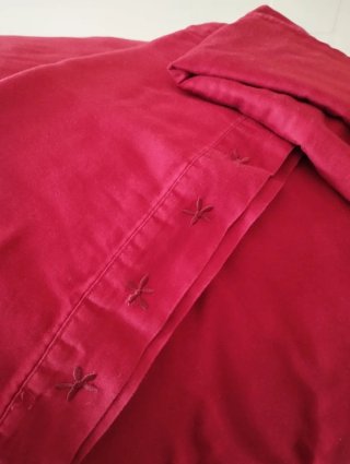 Edredón rojo+ 2 fundas almohada