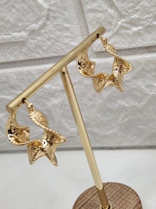 Pendientes Aro Greca Goldfilled