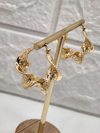 Pendientes Aro Greca Goldfilled