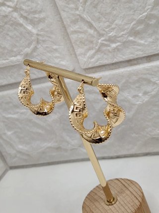 Pendientes Aro Greca Goldfilled