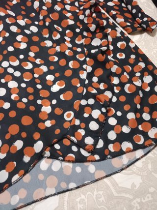 Vestido estampado lunares talla única