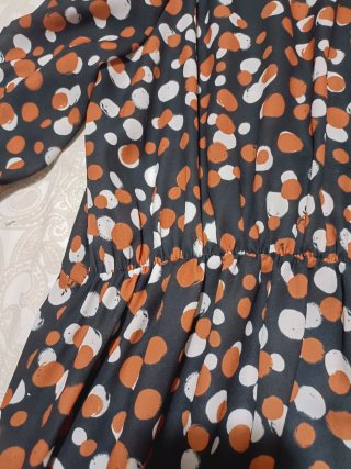 Vestido estampado lunares talla única
