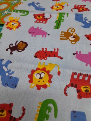 Tela patchwork animales 48x39cm
