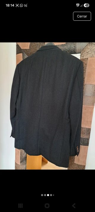 Traje lana gris marengo