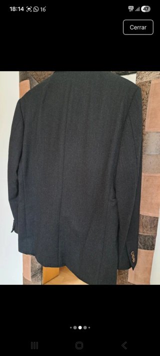 Traje lana gris marengo