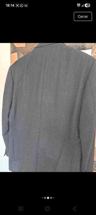 Traje lana gris marengo