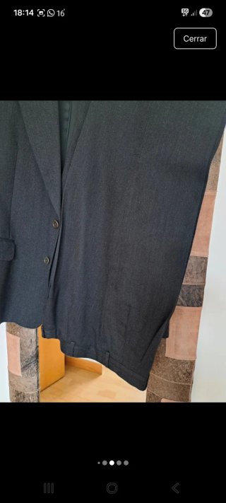 Traje lana gris marengo