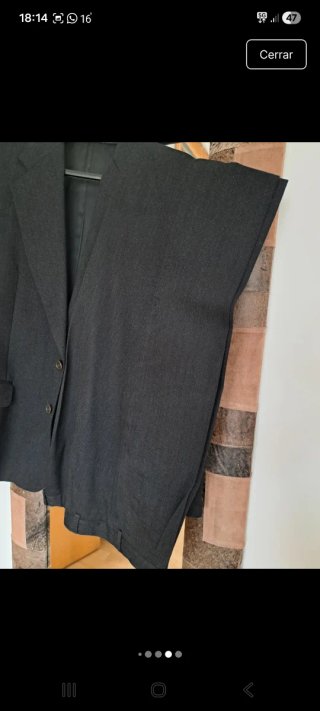Traje lana gris marengo