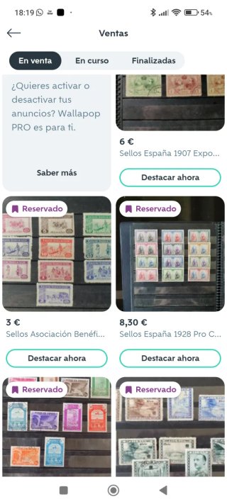 Lote de sellos para Quique