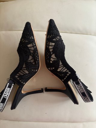 Zapatos Dior Negro Encaje Talla 38