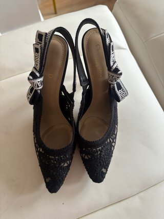 Zapatos Dior Negro Encaje Talla 38