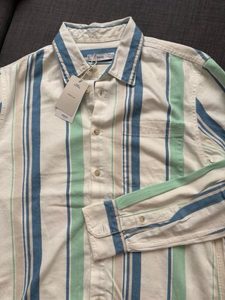 Sobrecamisa Mango Talla M Rayas