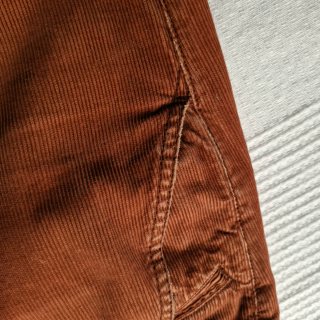 Pantalones de pana marrones/naranja color ladrillo