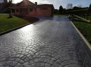 Hormigon Impreso, liso y fratasado
