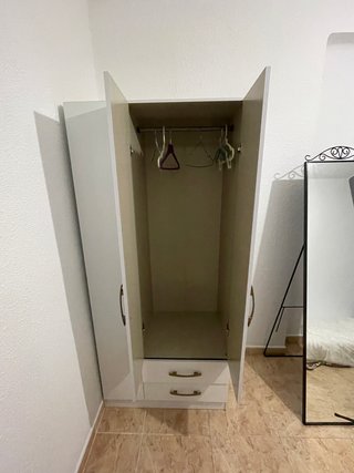 Armario TOQUIO 4 puertas 2 cajones blanco