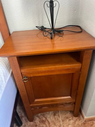 Cabecero 150cm y Mesita Noche Madera