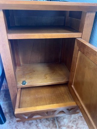 Cabecero 150cm y Mesita Noche Madera