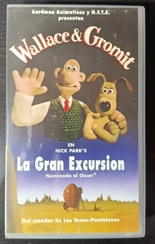 3 Películas VHS Wallace & Gromit (Español)
