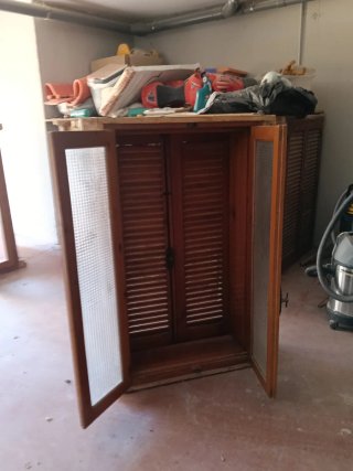 Ventanas de madera con lamas