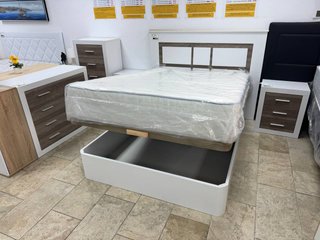 PACK DORMITORIO TOTAL - Canapé, Colchón y Muebles